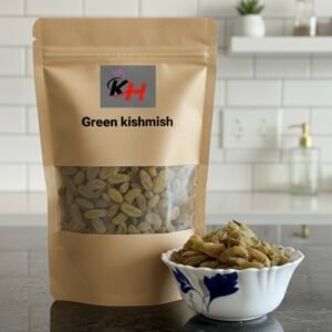 Premium Green Kishmish (Golden Raisins) | Iron-Rich Natural Energy Booster | Sun-Dried Seedless | No Sulfites or Preservatives | Traditional Kashmiri Dry Fruit