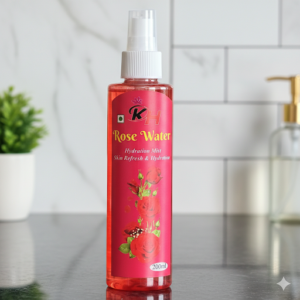 Pure Kashmiri Damask Rose Water 200ml | Steam-Distilled Natural Skin Toner & Face Mist | pH-Balancing Anti-Inflammatory | Alcohol-Free | Culinary & Skincare Grade